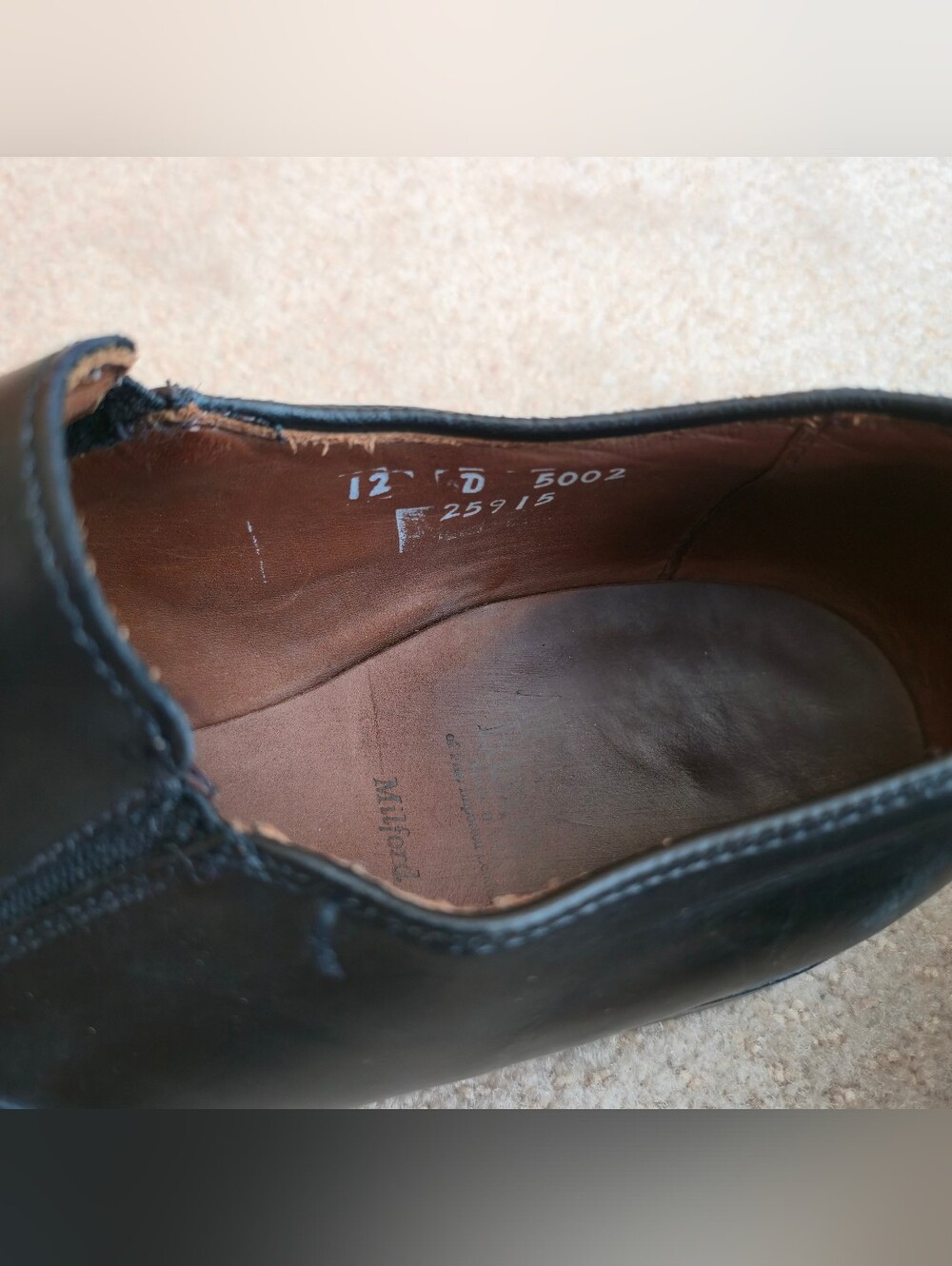 Allen Edmonds Milford Men's Loafer Dress Shoes Size 12D Color Black - Picture 9 of 11